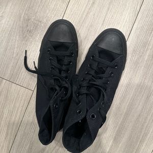 All black converse high tops